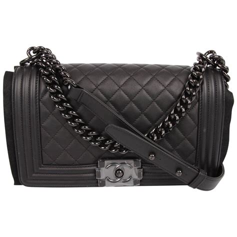 chanel boy so black medium|chanel boy different sizes.